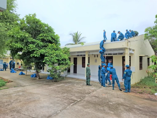 Xã Thạnh Phong diễn tập phòng chống thiên tai và tìm kiếm cứu nạn
