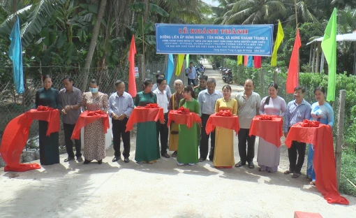 Mỏ Cày Bắc đẩy nhanh tiến trình xây dựng huyện nông thôn mới