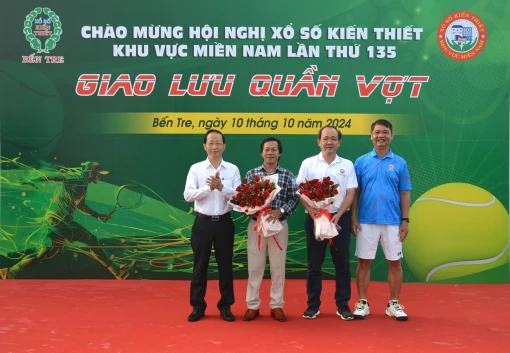 Khởi tranh Giải Quần vợt chào mừng Hội nghị Xổ số kiến thiết khu vực miền Nam lần thứ 135