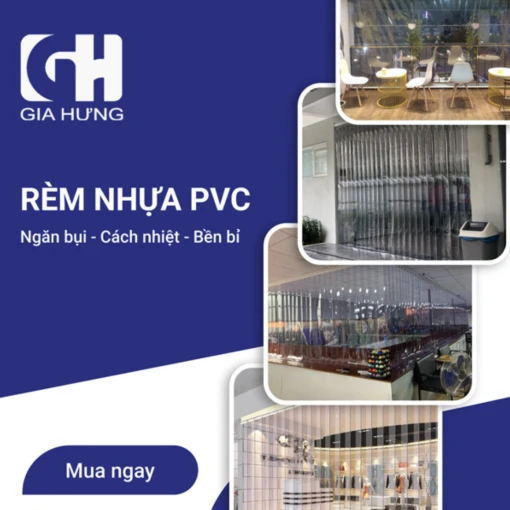 Rèm nhựa PVC đang được ưa chuộng tại Giahungpro