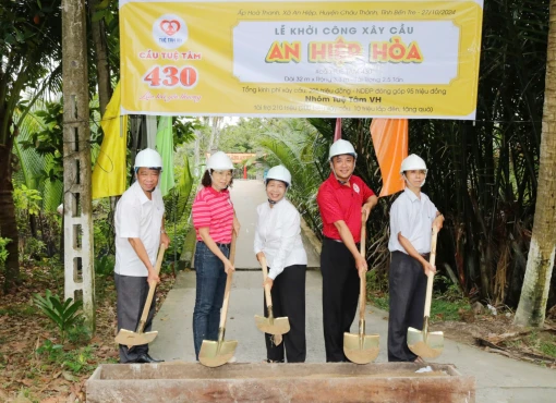 Khởi công xây dựng cầu An Hiệp Hòa, xã An Hiệp (Châu Thành) Khởi công xây dựng cầu An Hiệp Hòa, xã An Hiệp (Châu Thành)