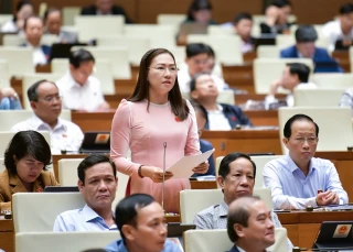 Đại biểu Nguyễn Thị Yến Nhi, Bến Tre thống nhất cao về sự cần thiết phải sửa đổi, bổ sung một số điều Luật Sĩ quan Quân đội Nhân dân Việt Nam