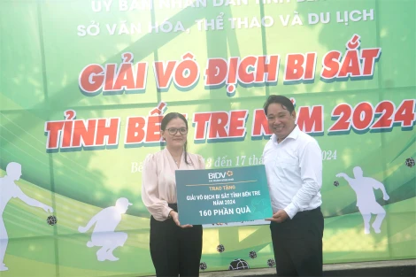 Khai mạc Giải vô địch Bi sắt tỉnh Bến Tre năm 2024