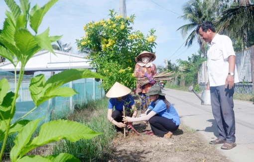 Ấp Thạnh Mỹ tích cực xây dựng nông thôn mới