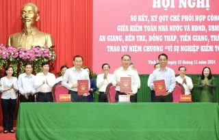 Kiểm toán nhà nước ký kết Quy chế phối hợp công tác với các tỉnh Tây Nam bộ