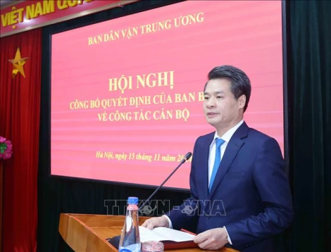 Ông Nguyễn Quang Đức giữ chức Phó Trưởng Ban Dân vận Trung ương