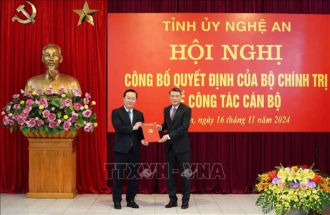 Chuẩn y ông Nguyễn Đức Trung giữ chức Bí thư Tỉnh ủy Nghệ An