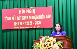 Hội nghị tổng kết, rút kinh nghiệm diễn tập nhiệm kỳ 2020 - 2025