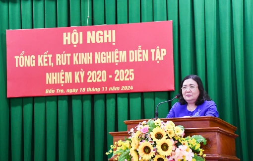 Hội nghị tổng kết, rút kinh nghiệm diễn tập nhiệm kỳ 2020 - 2025