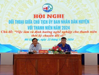 Mỏ Cày Nam đối thoại giữa Chủ tịch UBND huyện với thanh niên năm 2024