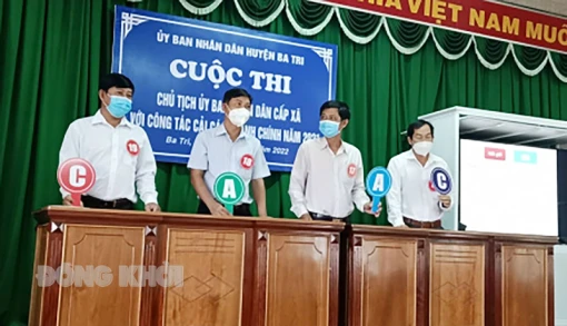 Cuộc thi “Cán bộ, công chức tìm hiểu về cải cách hành chính”
tỉnh Bến Tre năm 2024