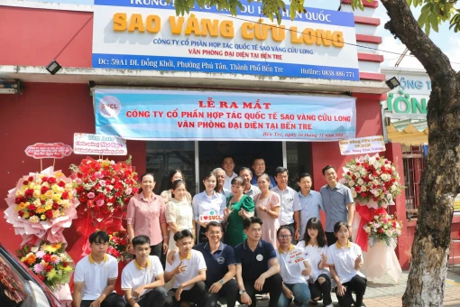 Công ty cổ phần Hợp tác Quốc tế Sao Vàng Cửu Long ra mắt Văn phòng đại diện tại Bến Tre