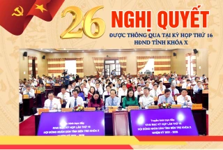 [Infographics] 26 Nghị quyết được thông qua tại Kỳ họp thứ 16, HĐND tỉnh khóa X