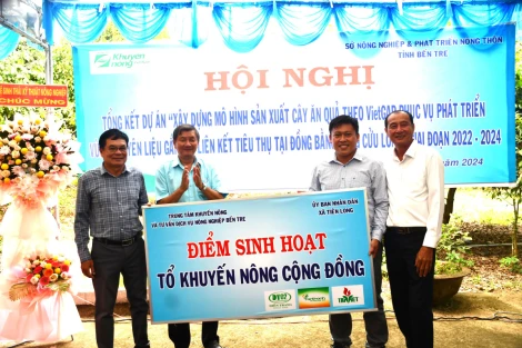 Tổng kết dự án xây dựng mô hình sản xuất cây ăn quả theo VietGAP