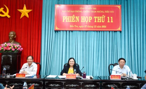 Phiên họp lần thứ 11 Ban chỉ đạo phòng, chống tham nhũng, tiêu cực tỉnh