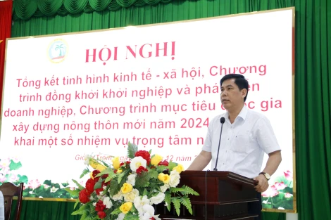 Giồng Trôm tổng kết tình hình kinh tế - xã hội năm 2024