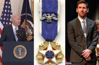 Lionel Messi được Tổng thống Mỹ Joe Biden trao Huân chương