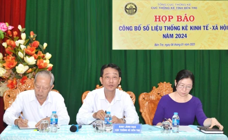 Họp báo công bố số liệu thống kê kinh tế - xã hội năm 2024