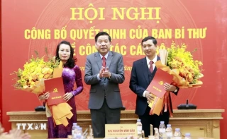 Bắc Giang: Công bố quyết định chuẩn y 2 Phó bí thư Tỉnh ủy