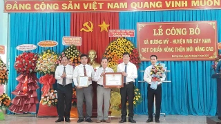 Lễ công bố xã Hương Mỹ đạt chuẩn nông thôn mới nâng cao