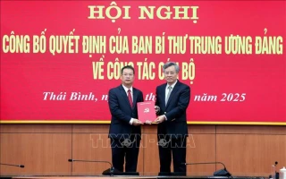 Ông Nguyễn Mạnh Hùng giữ chức Phó bí thư Tỉnh ủy Thái Bình