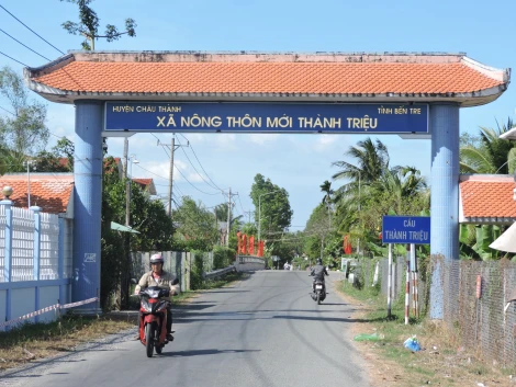 Thành Triệu đạt chuẩn xã nông thôn mới kiểu mẫu