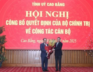 Ông Quản Minh Cường giữ chức Bí thư Tỉnh ủy Cao Bằng