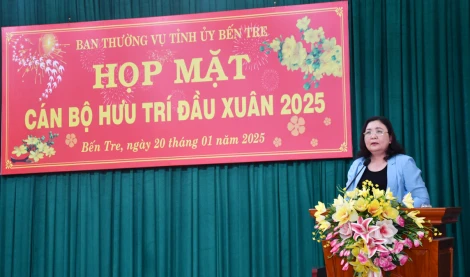 Họp mặt cán bộ hưu trí đầu xuân 2025