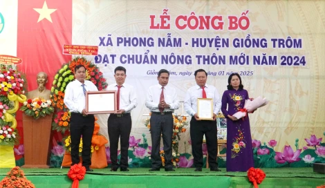 Phong Nẫm đạt chuẩn xã nông thôn mới