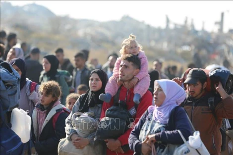 Căng thẳng tại Trung Đông: Hơn 300.000 người Palestine đã trở về phía Bắc Dải Gaza