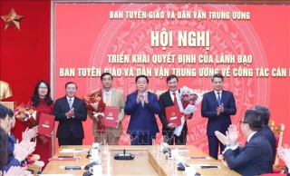 Ban Tuyên giáo và Dân vận Trung ương triển khai các quyết định về công tác cán bộ