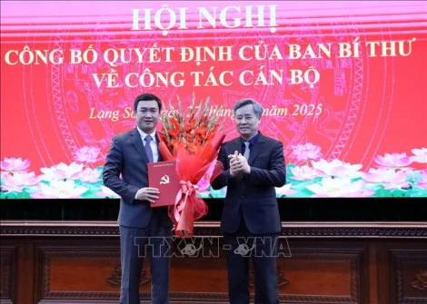 Ông Nguyễn Cảnh Toàn làm Phó Bí thư Tỉnh ủy Lạng Sơn