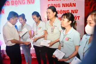 Liên đoàn Lao động tỉnh tổ chức họp mặt kỷ niệm Ngày Quốc tế Phụ nữ 8-3