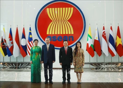 Tổng Bí thư Tô Lâm thăm Ban Thư ký ASEAN