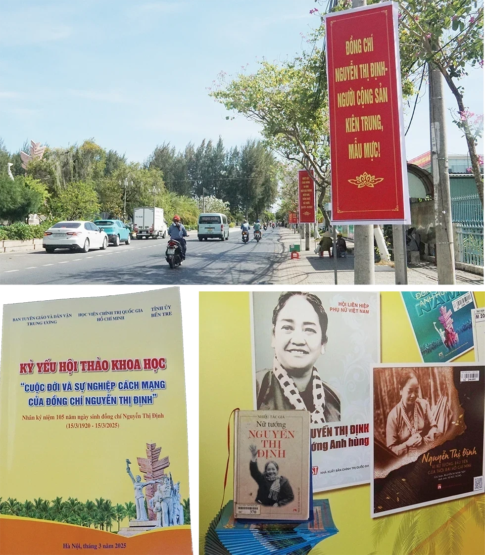 Tuyên truyền về hoạt động hội thảo. Ảnh: Ánh Nguyệt