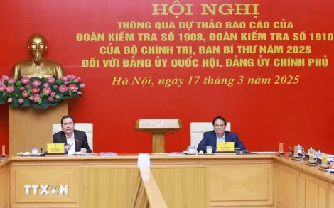 Hội nghị công bố dự thảo kết quả kiểm tra Đảng ủy Chính phủ