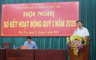 Ban Chỉ đạo 35 Tỉnh ủy sơ kết hoạt động quý I-2025