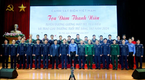 Cảnh sát biển tuyên dương gương mặt trẻ tiêu biểu năm 2024