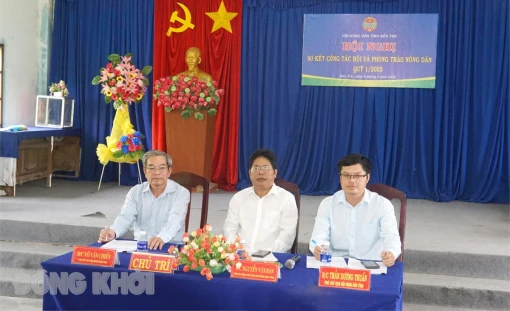 Sơ kết công tác Hội và phong trào nông dân quý I-2025 và khởi công nhà cho nông dân