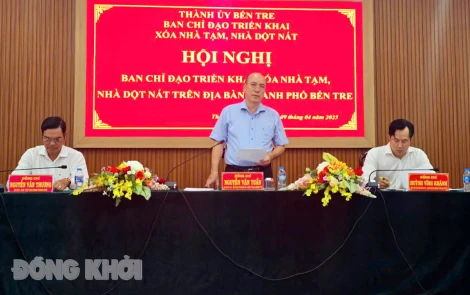 TP. Bến Tre kiểm tra tiến độ xóa nhà tạm, nhà dột nát trên địa bàn