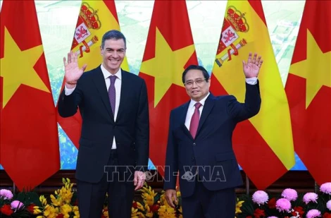 Thủ tướng Tây Ban Nha Pedro Sánchez kết thúc chuyến thăm chính thức Việt Nam