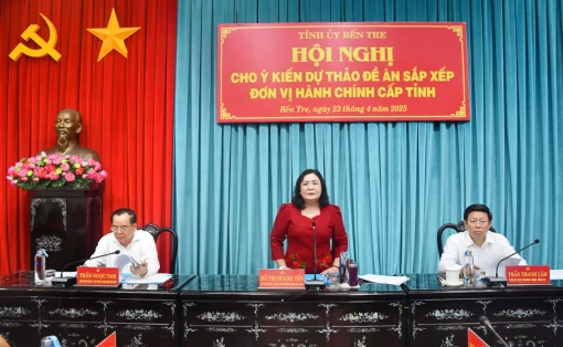 Hội nghị cho ý kiến Dự thảo Đề án sắp xếp đơn vị hành chính cấp tỉnh