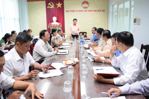 MTTQ Việt Nam tỉnh họp dư luận xã hội và tình hình tôn giáo tháng 4-2025