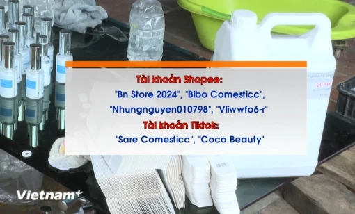 Triệt phá cơ sở bán hơn 100.000 đơn hàng mỹ phẩm giả trên Shopee, TikTok