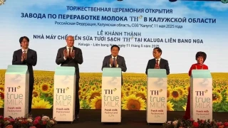 Tổng Bí thư Tô Lâm dự lễ khánh thành nhà máy sữa công suất lớn của TH tại Liên bang Nga