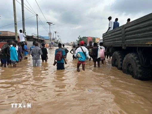 Lũ lụt tại Cộng hòa Dân chủ Congo khiến hơn 100 người thiệt mạng