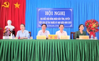 Ðại biểu HÐND tỉnh, huyện tiếp xúc cử tri xã Tân Phong và thị trấn Thạnh Phú