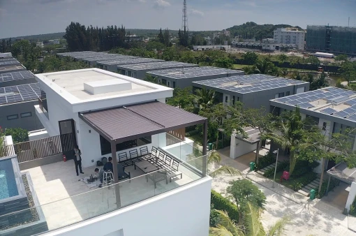 Mái nhôm cuốn che nắng tự động cao cấp, giá tốt tại Funas Smart Life