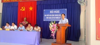 Đại biểu HĐND tỉnh, huyện, tiếp xúc cử tri các huyện trước Kỳ họp thứ 19