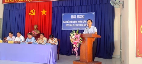 Đại biểu HĐND tỉnh, huyện, tiếp xúc cử tri các huyện trước Kỳ họp thứ 19